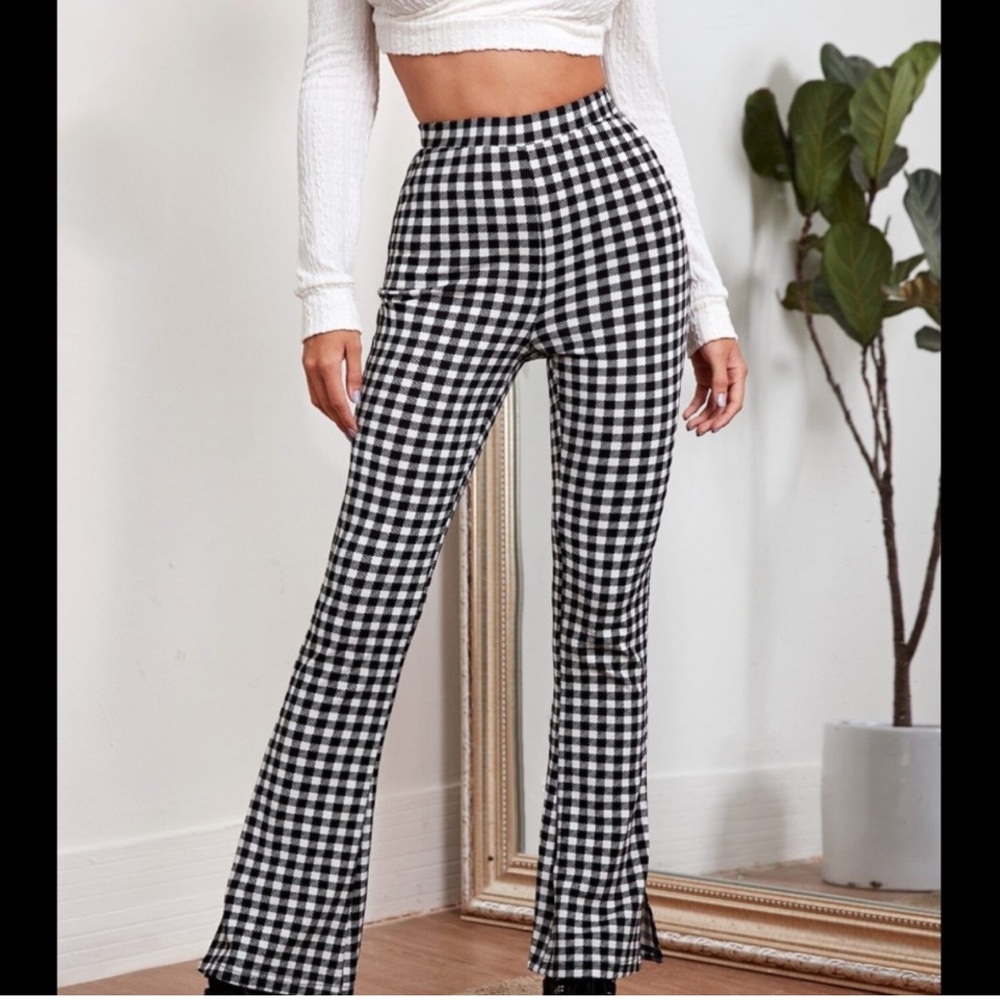 Laundry By Shelli Segal Gingham Cropped Pants